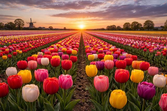 campi di tulipani
